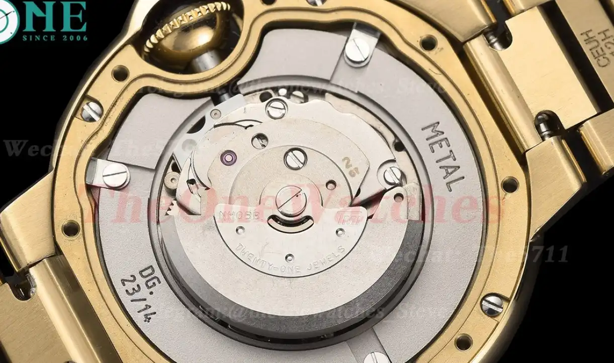 Ballon Bleu De Cartier 33mm YG YG White Rmn GDF NH05