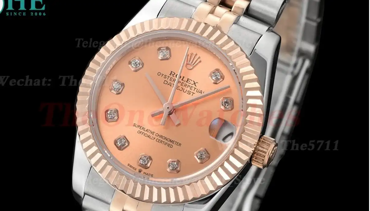 Datejust 28mm RG SS Rose Gold Dia GDF MY8215