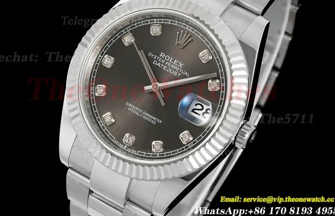 Datejust 126334 41mm SS SS Grey Dia EWEF A3235