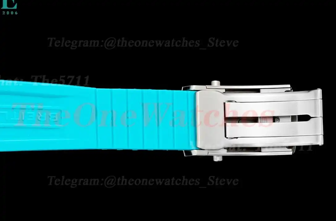 Superocean 42mm SS RU Colorful Dial on Blue Rubber Strap TF A2824