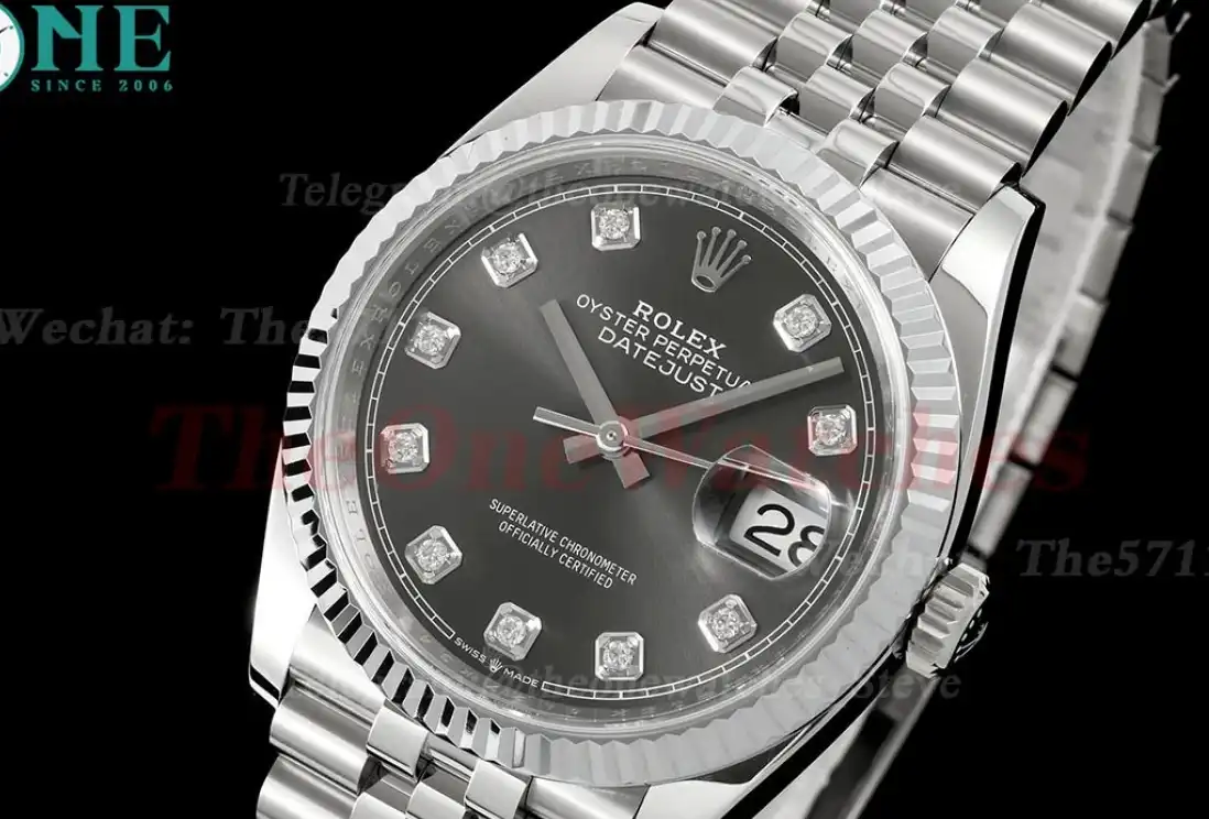 Datejust 126234 36mm Jub SS SS Grey Dia JQF VR3235