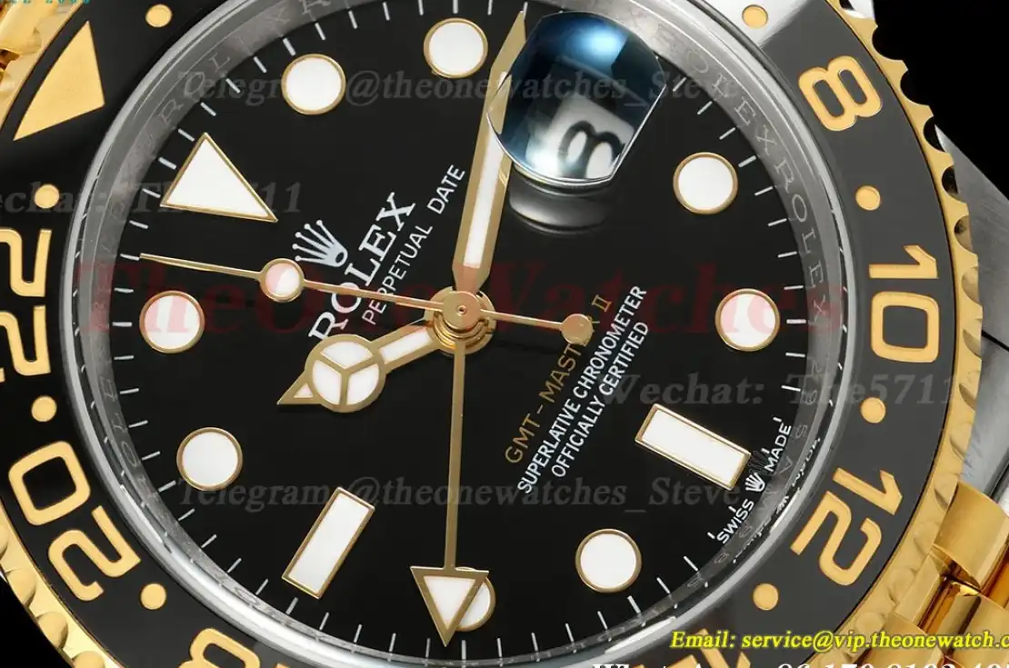 GMT Master II 126713 Jub 40mm YG SS Black Dial EWEF V2 SH3285