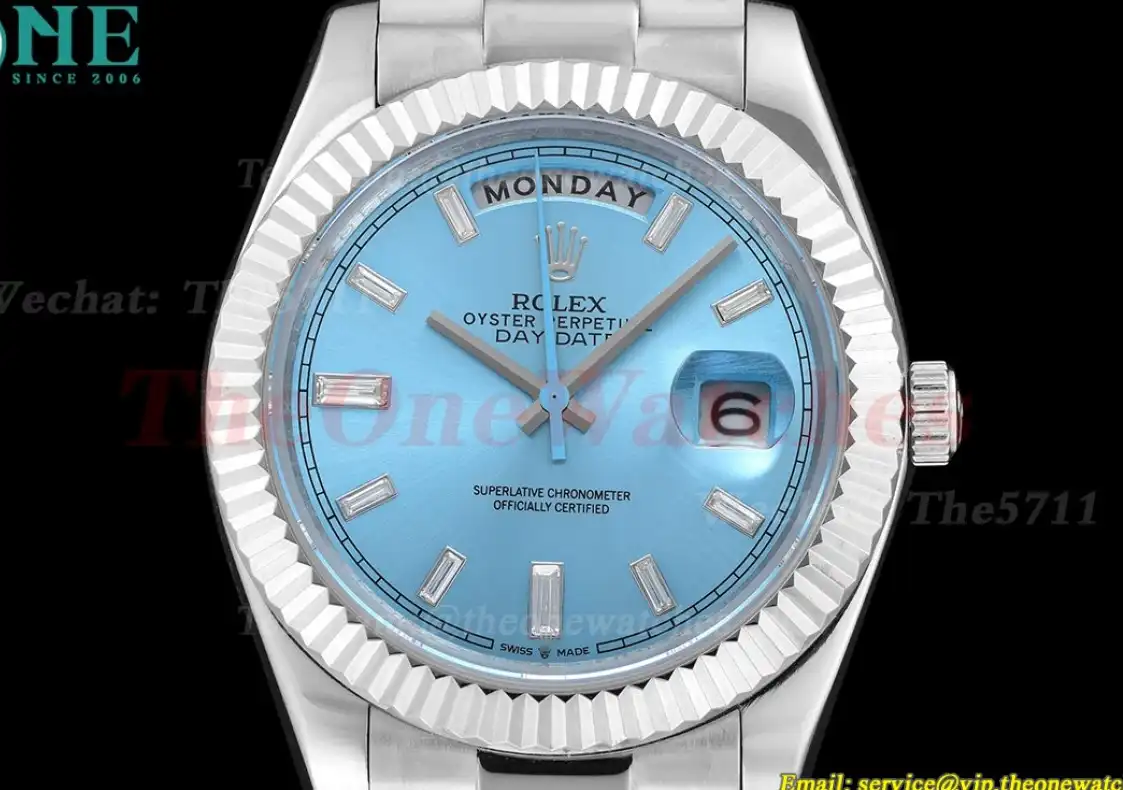 Daydate 40MM SS SS Ice Blue Dia GDF MY8215