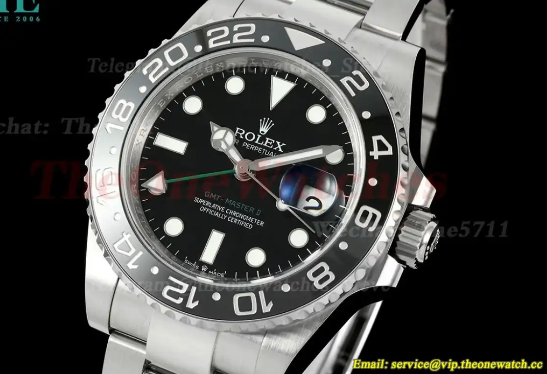 GMT Master II 126710 Bruce Wayne Oys 40mm SS SS Black Dial THBF SH3285