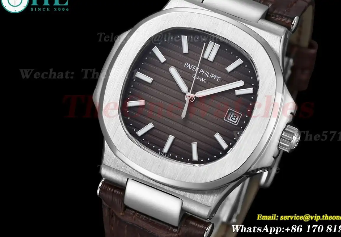 Nautilus 40mm SS LE Brown Gray Textured Dial GDF MY8215