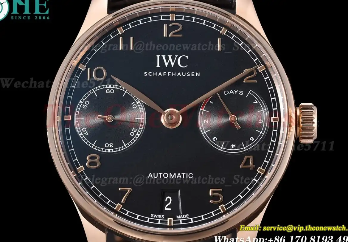 Portugieser 7 Days 42mm RG LE Black Dial ZF V5 A52010