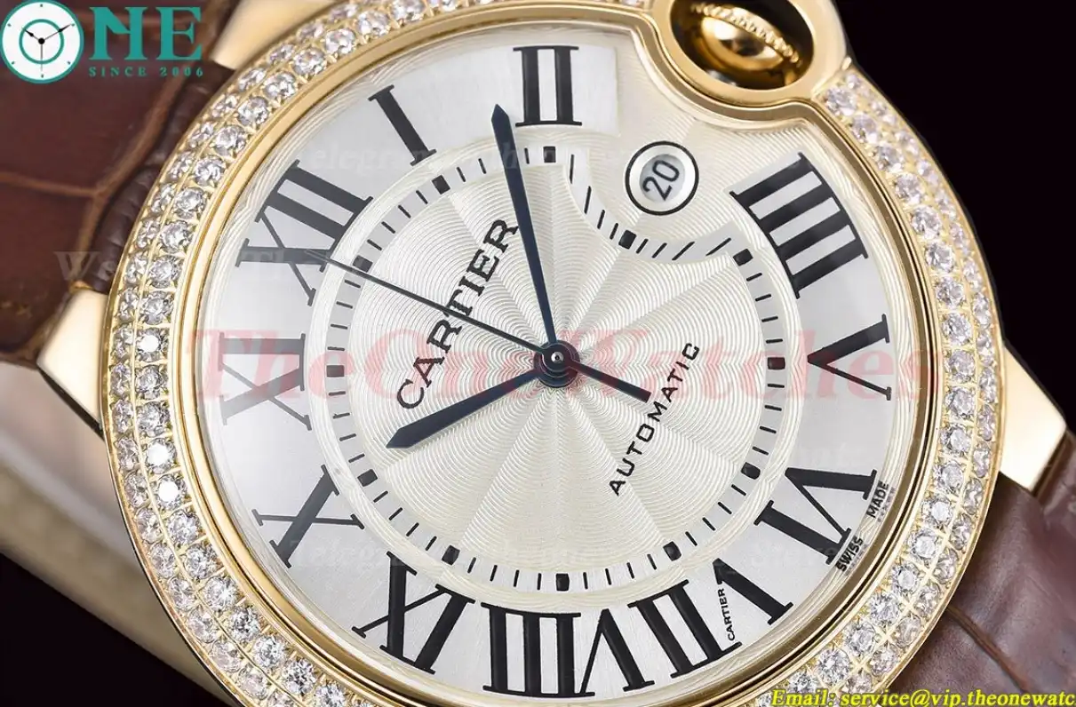 Ballon Bleu De Cartier 42mm YG LE White Dial GDF MY8215