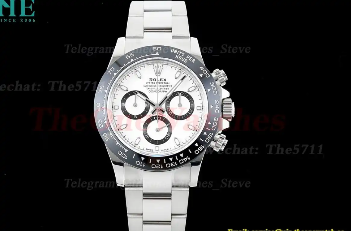 Daytona 116500 40mm SS SS White Dial APS SH4130