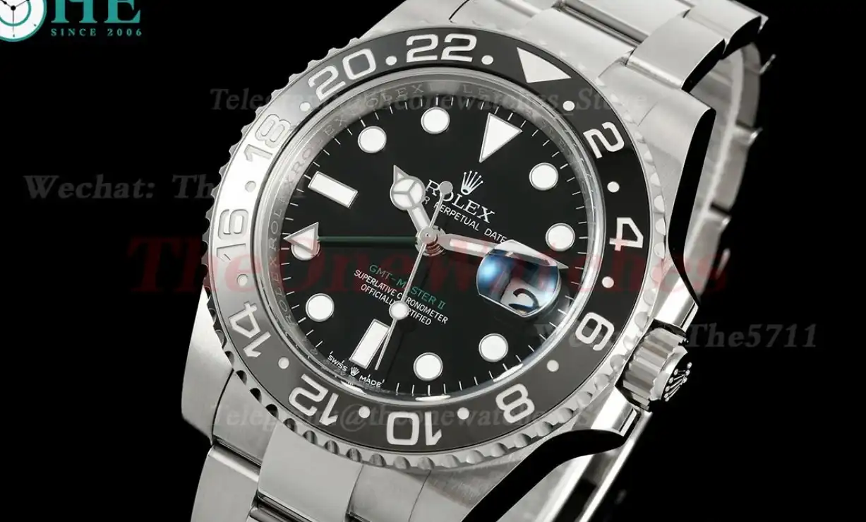 GMT Master II 126710 Bruce Wayne Oys 40mm SS SS Black Dial EWEF V2 SH3285