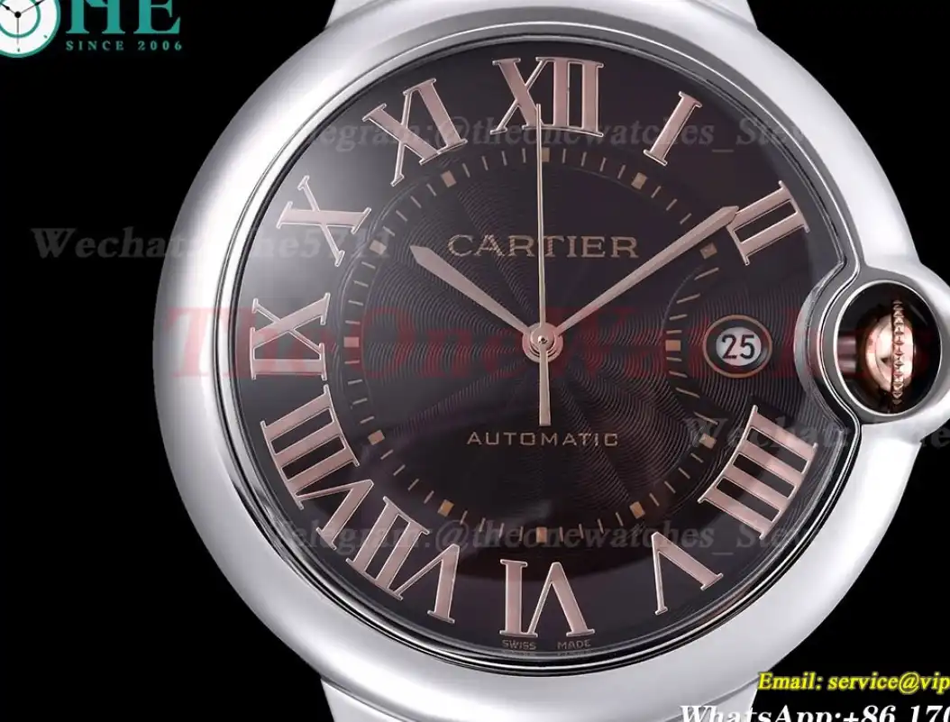 Ballon Bleu De Cartier 42mm RG SS Brown Dial GDF MY8215