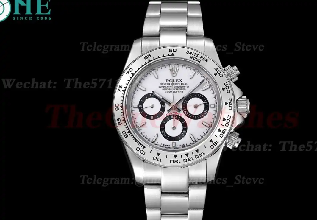 Daytona 40mm SS SS White Dial GDF A3836