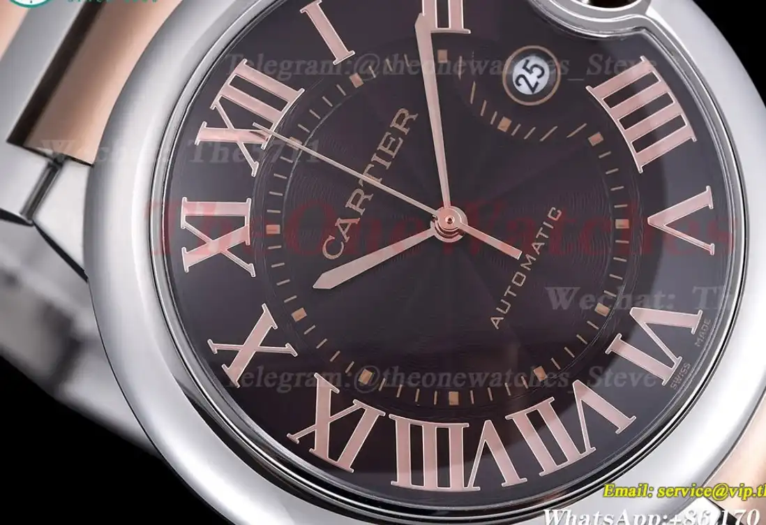 Ballon Bleu De Cartier 42mm RG SS Brown Dial GDF MY8215