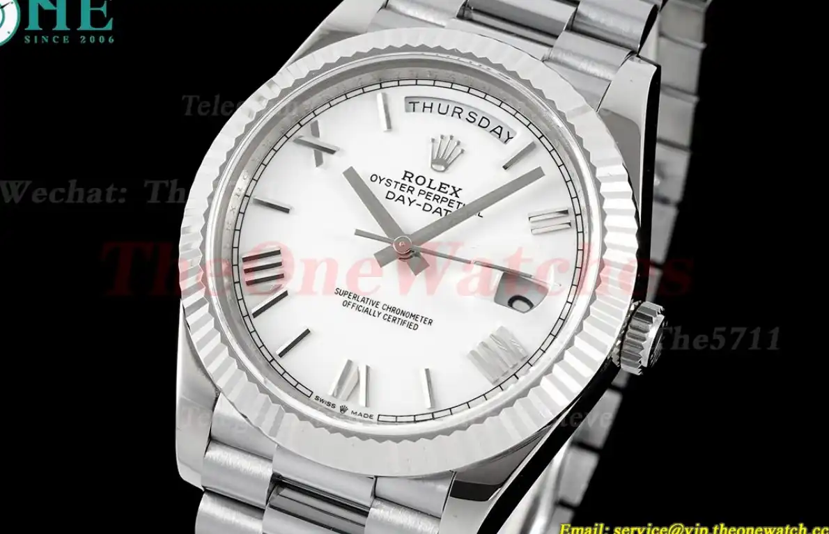 DayDate 228239 40mm Pres SS SS White Dial GMF A2836 (Gain Weight)