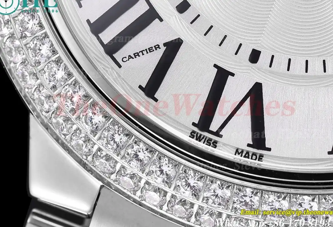 Ballon Bleu De Cartier 42mm Dia SS SS White Dial GDF MY8215