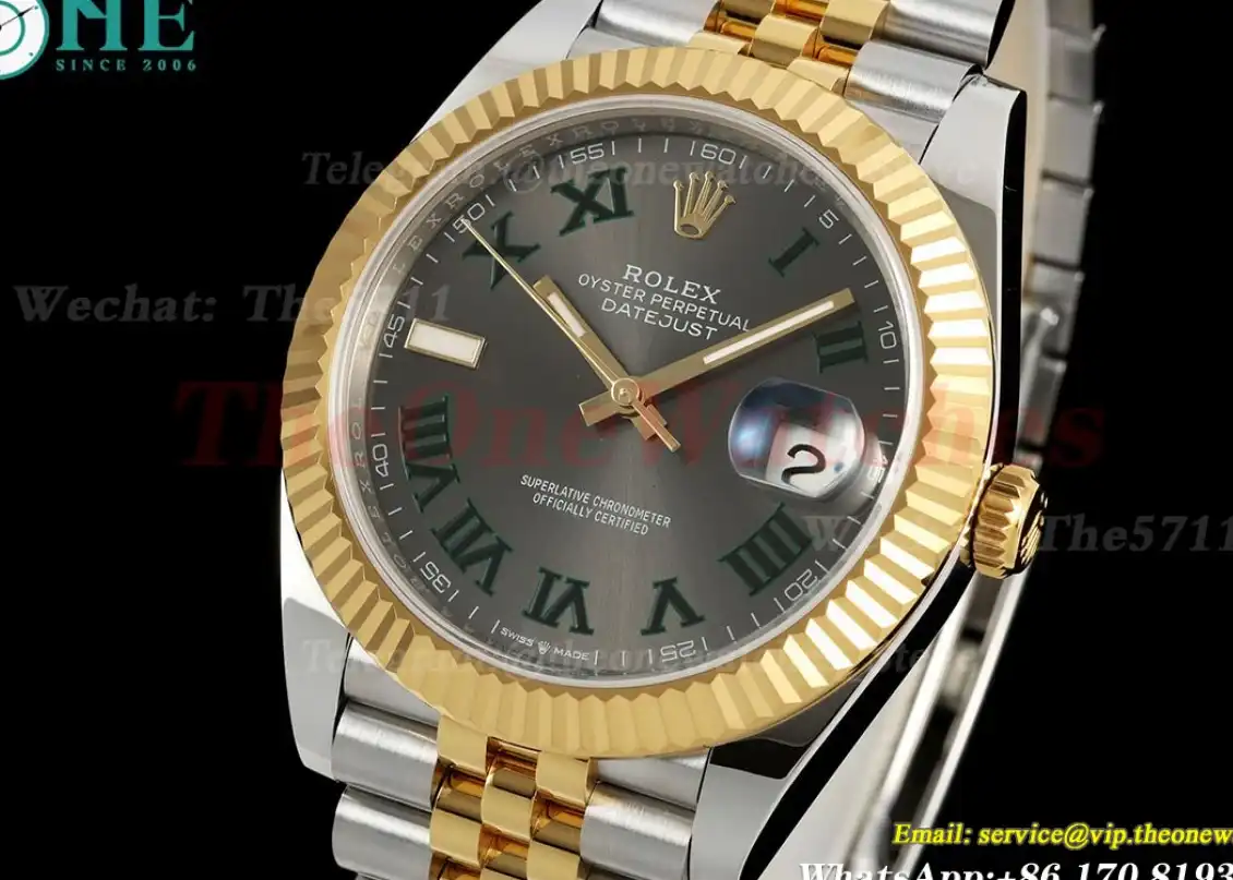 Datejust 126333 41mm Jub YG SS Grey Rmn EWEF A3235