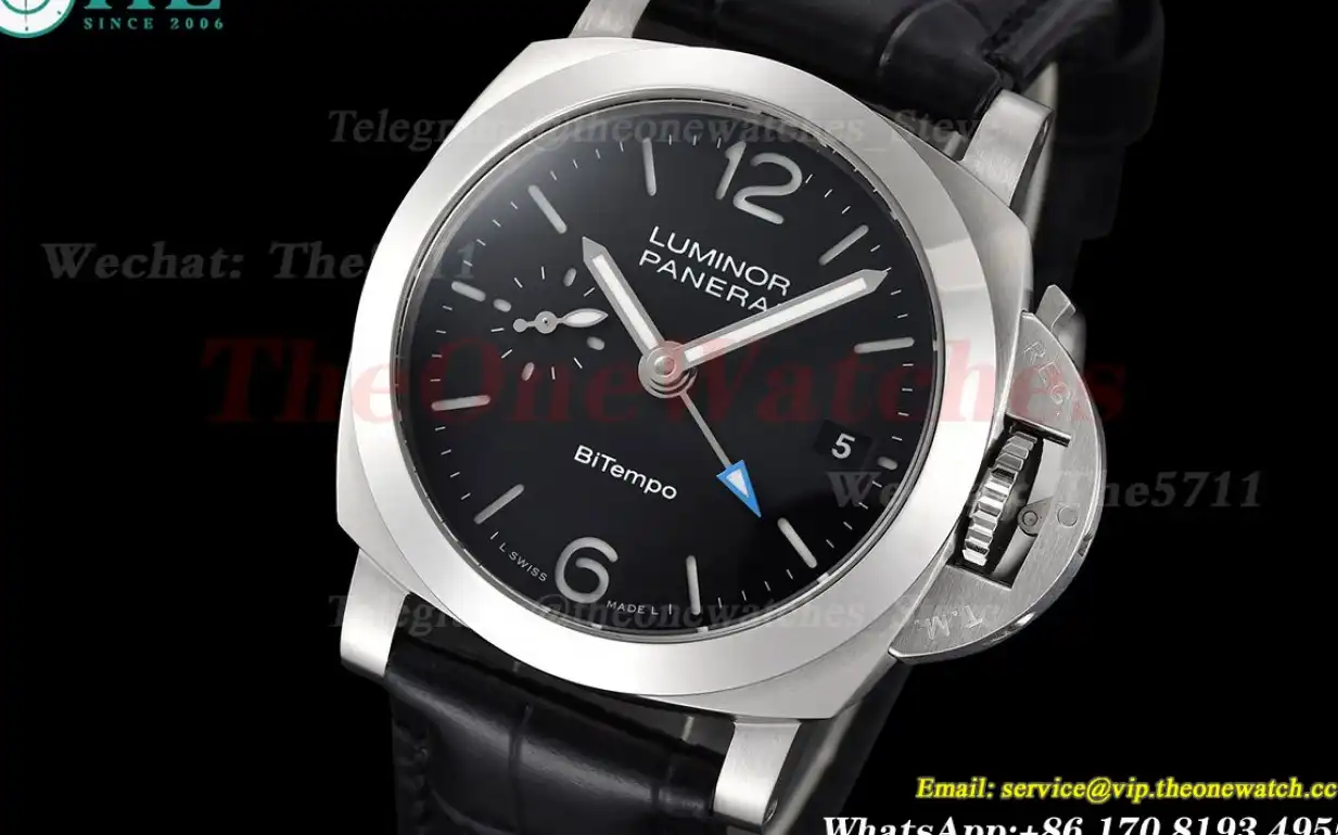 Luminor PAM1365 Bitempo GMT 40mm SS LE Black Dial VSF P900