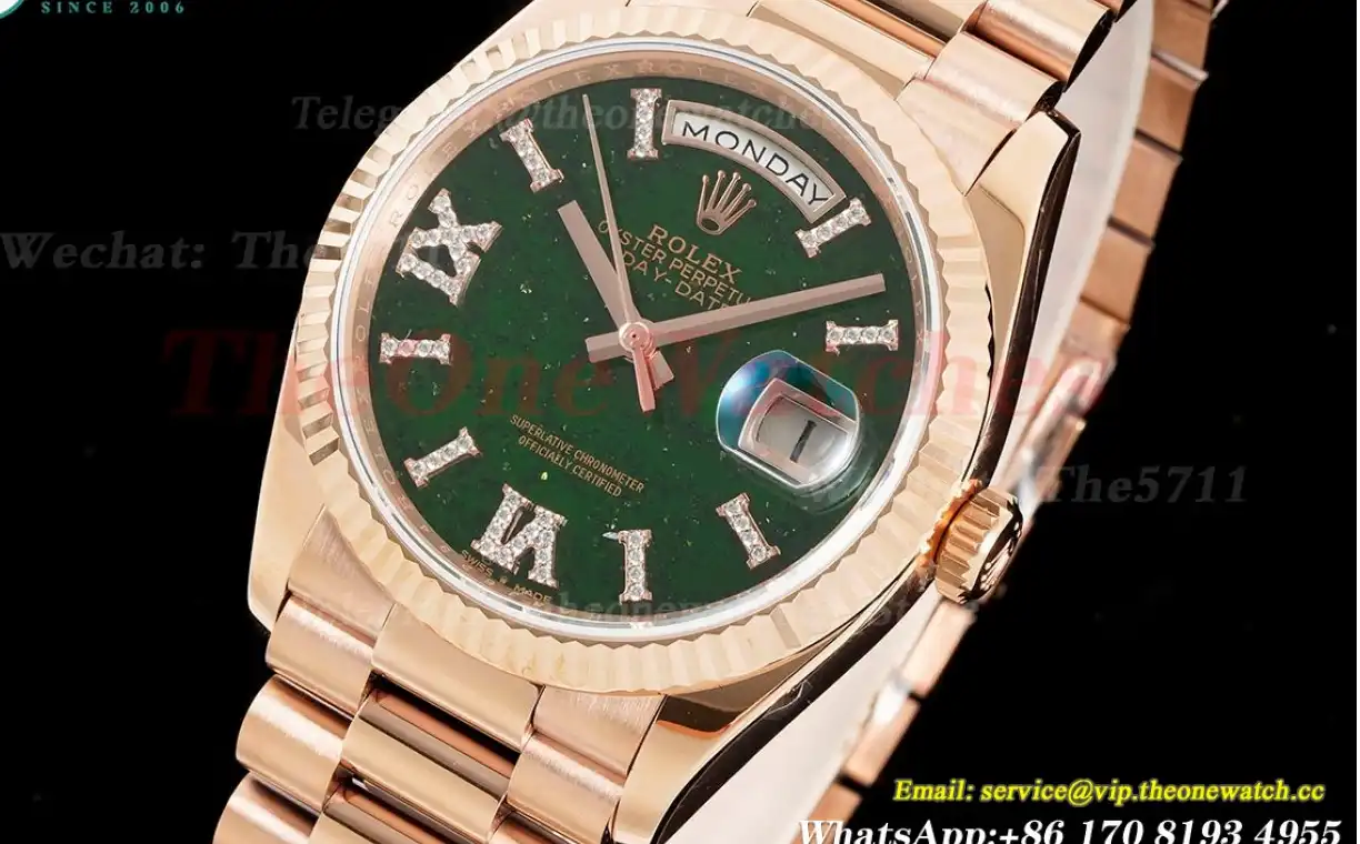 DayDate 36mm RG RG Pres Green Dial RAF A2836