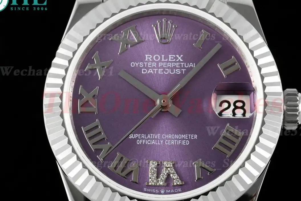 Datejust 278274 31mm Jub SS SS Purple Rmn GMF A2824