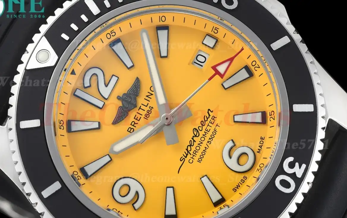 Superocean 44mm SS RU Yellow Dial BLSF A2824