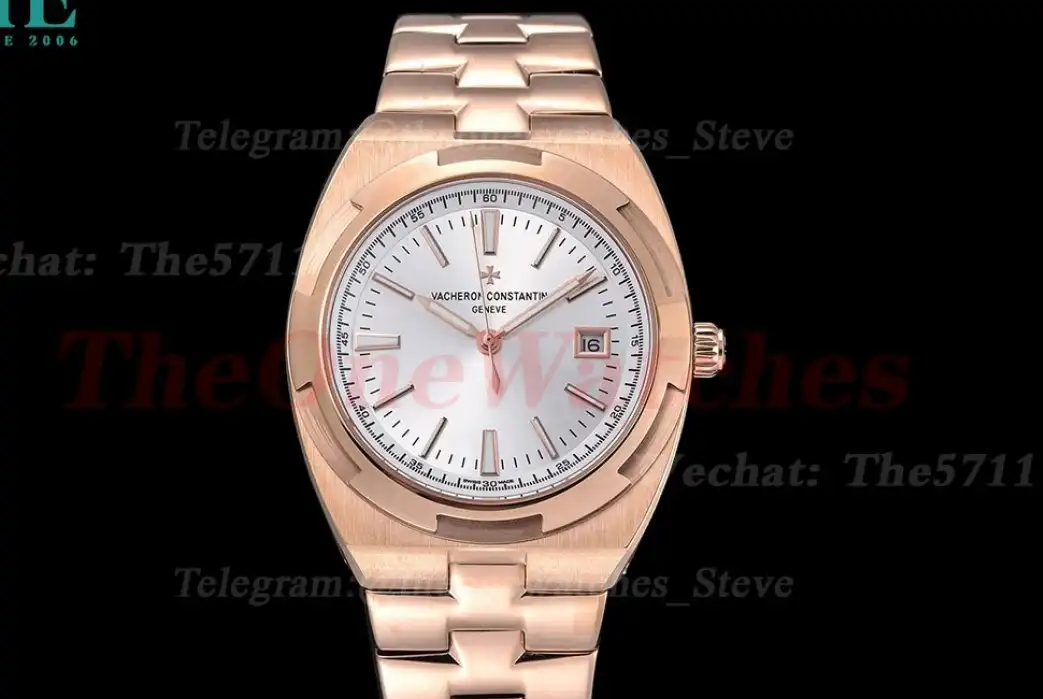 Overseas 4500V 41mm RG RG Silver Dial GDF MY8215