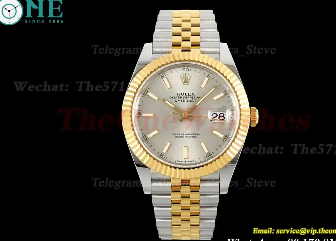 Datejust 126333 41mm Jub YG SS Silver Grey Stk EWEF A3235