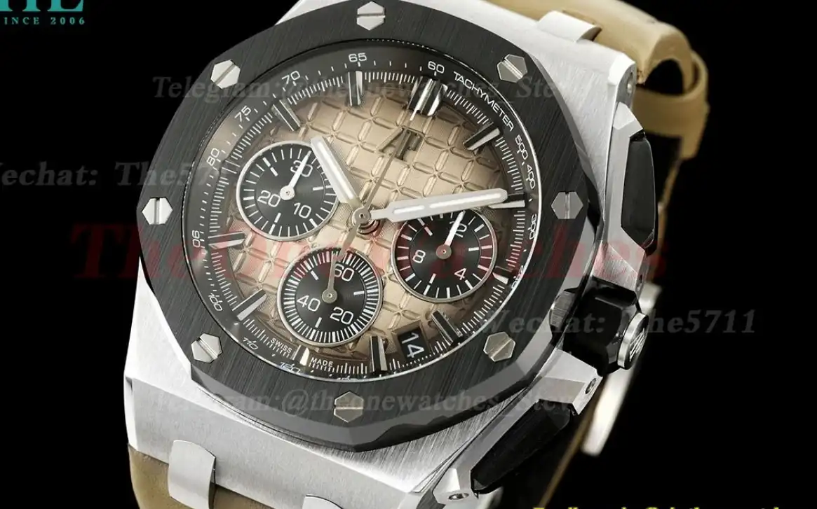 Royal Oak Offshore 26420 43mm SS LE Light Brown Wht APPF A4401