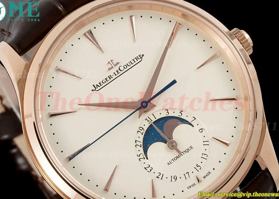 Master Ultra Thin Moonphase RG LE White Stk APS A925 Super Clone