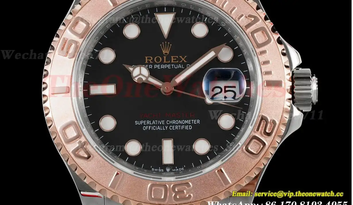 Yacht-Master 126621 40mm Wrapped RG SS Black Dot KF VR3135