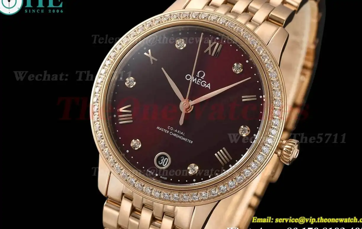 De Ville Prestige Ladies 34mm Dia RG RG Brown Dial VSF A8800