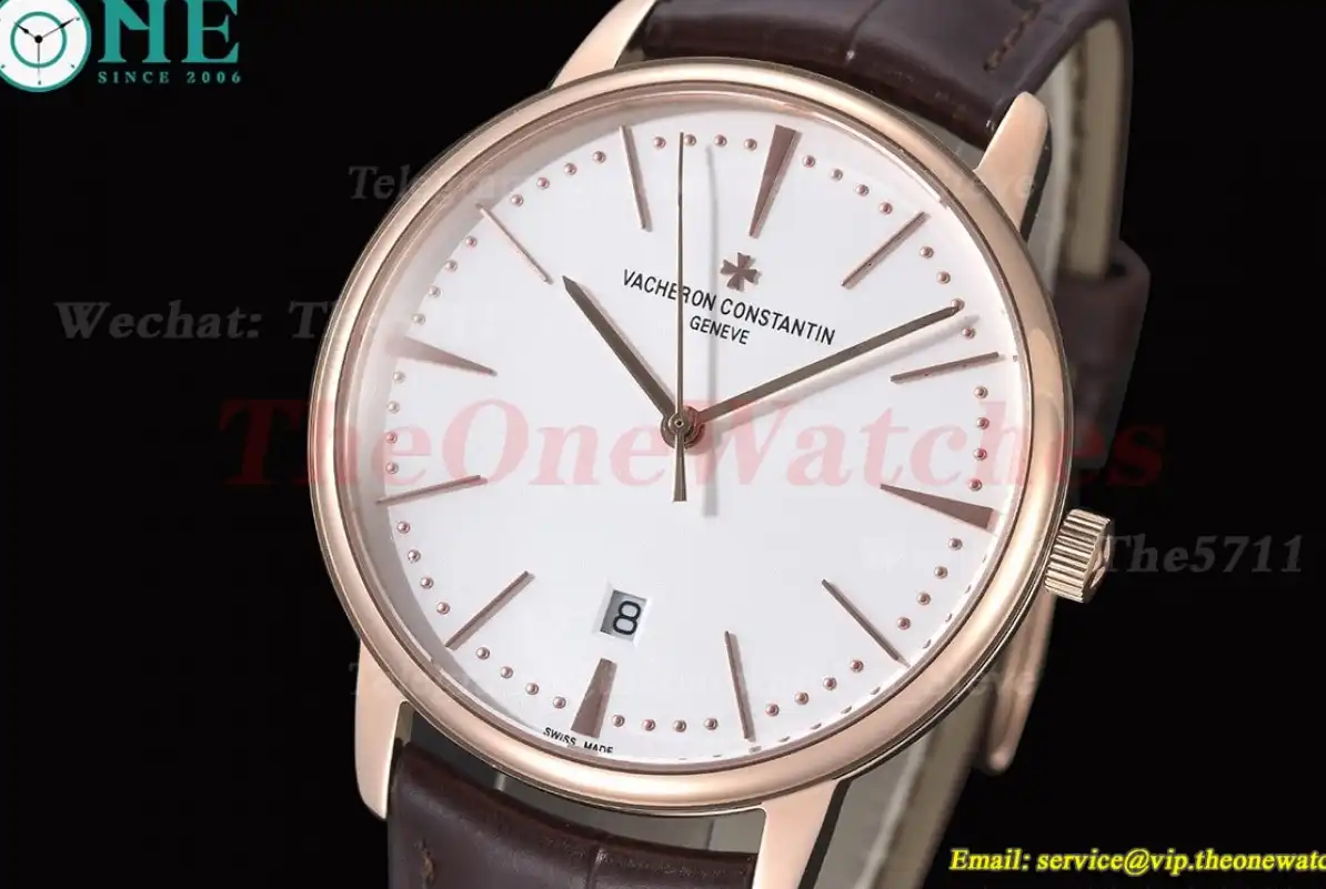 Patrimony Date 85180 RG LE White Dial GDF MY8215