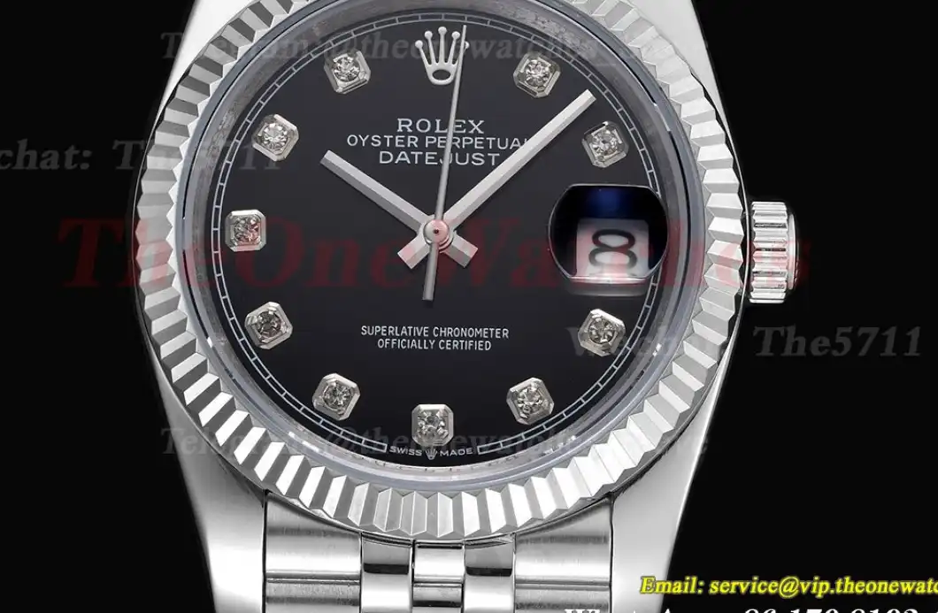 Datejust 126234 36mm Jub SS SS Black Dia GDF MY8215