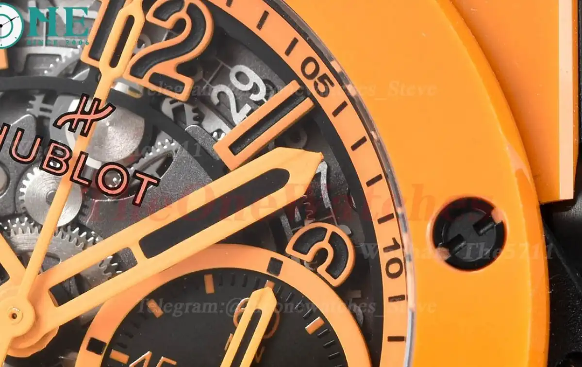 Big Bang Unico 42mm Orange Magic Ceramic RU Skeleton Dial BBF A1280