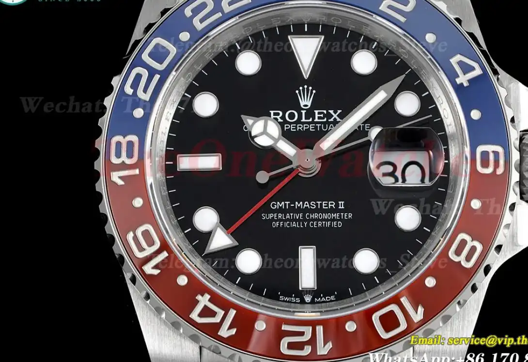 GMT Master II 126710 Pepsi Oys Red Blue Cer 904L GMF V6 VR3285