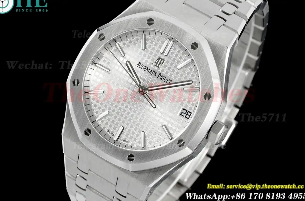 Royal Oak 41mm 15500 SS SS Silver Stk APSF A4302 Super Clone