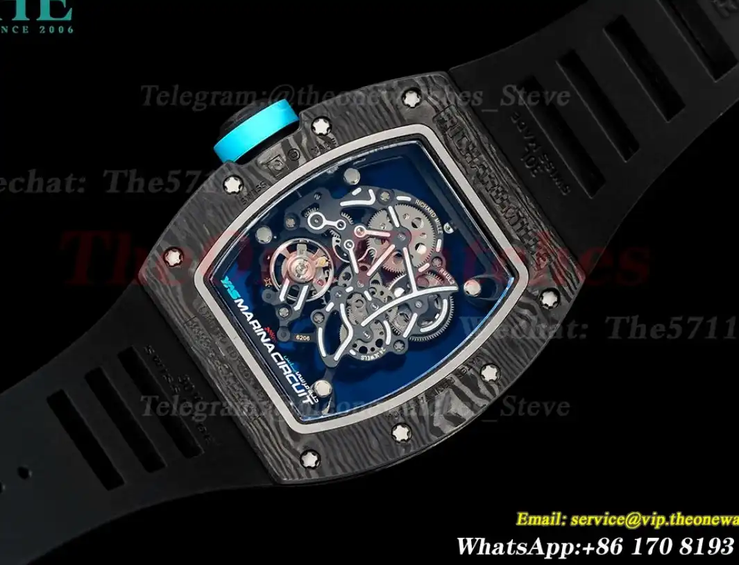 RM055 Blue NTPT RU Skeleton Dial UOKF RMUL2 Super Clone