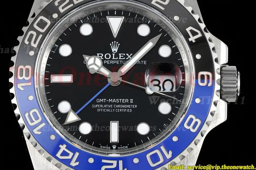 GMT Master II 126710 Batman Black Blue Cer 904L GMF V6 VR3285