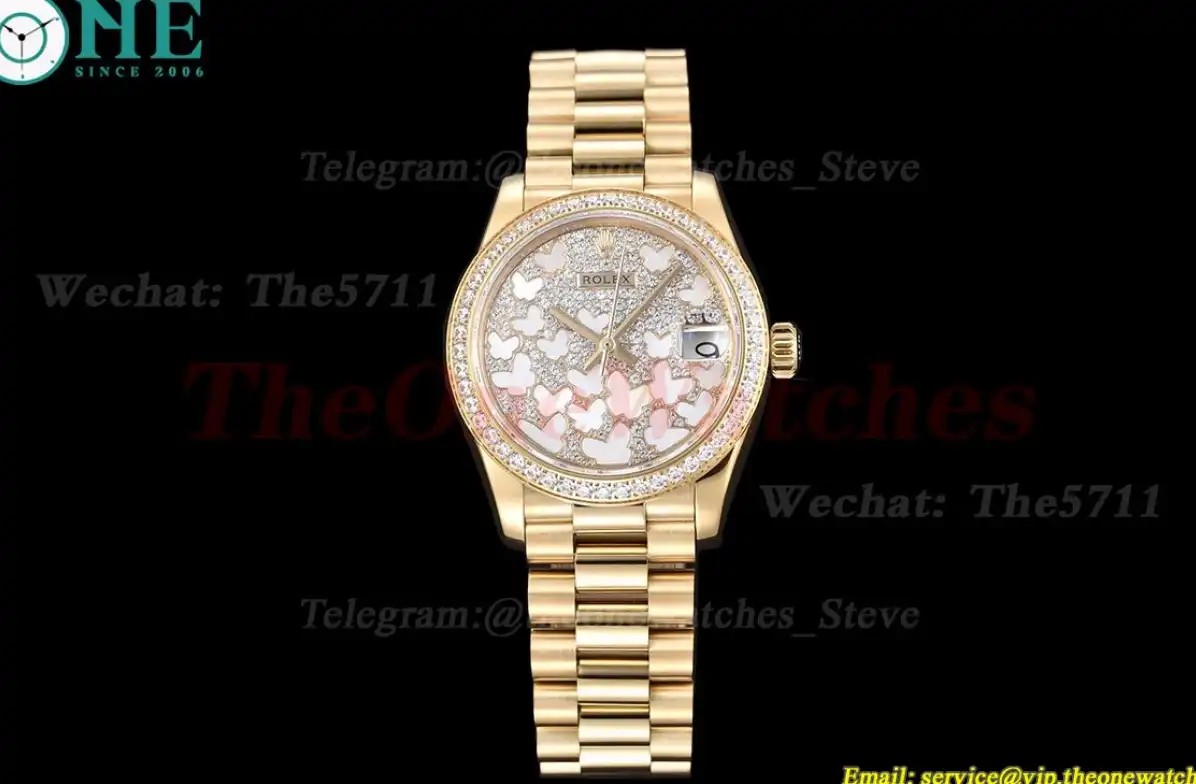 Datejust Ladies 31mm YG YG Butterfly Dial WF A2671