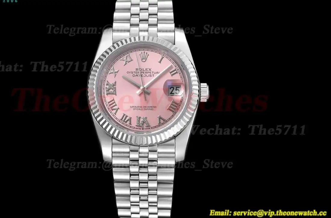 Datejust 126234 36mm Jub SS SS Pink Rmn GDF MY8215