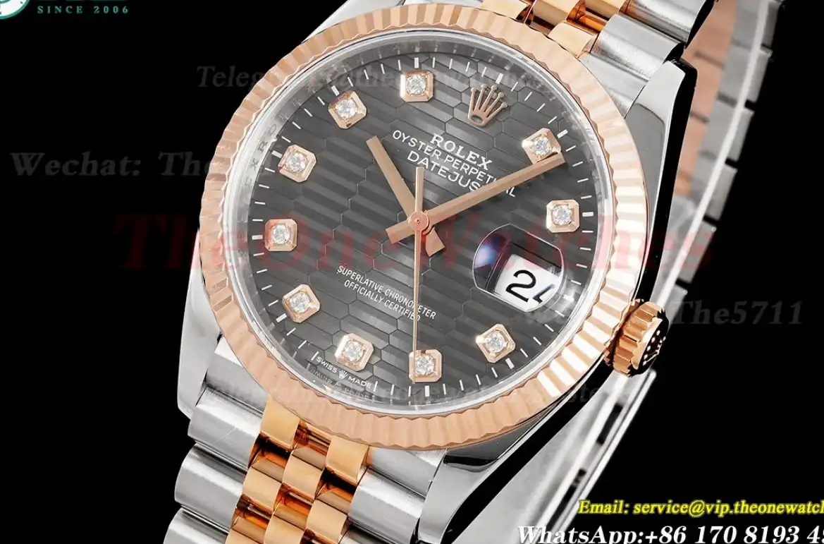 Datejust 126231 36mm Jub RG SS Grey Dia VSF VS3235