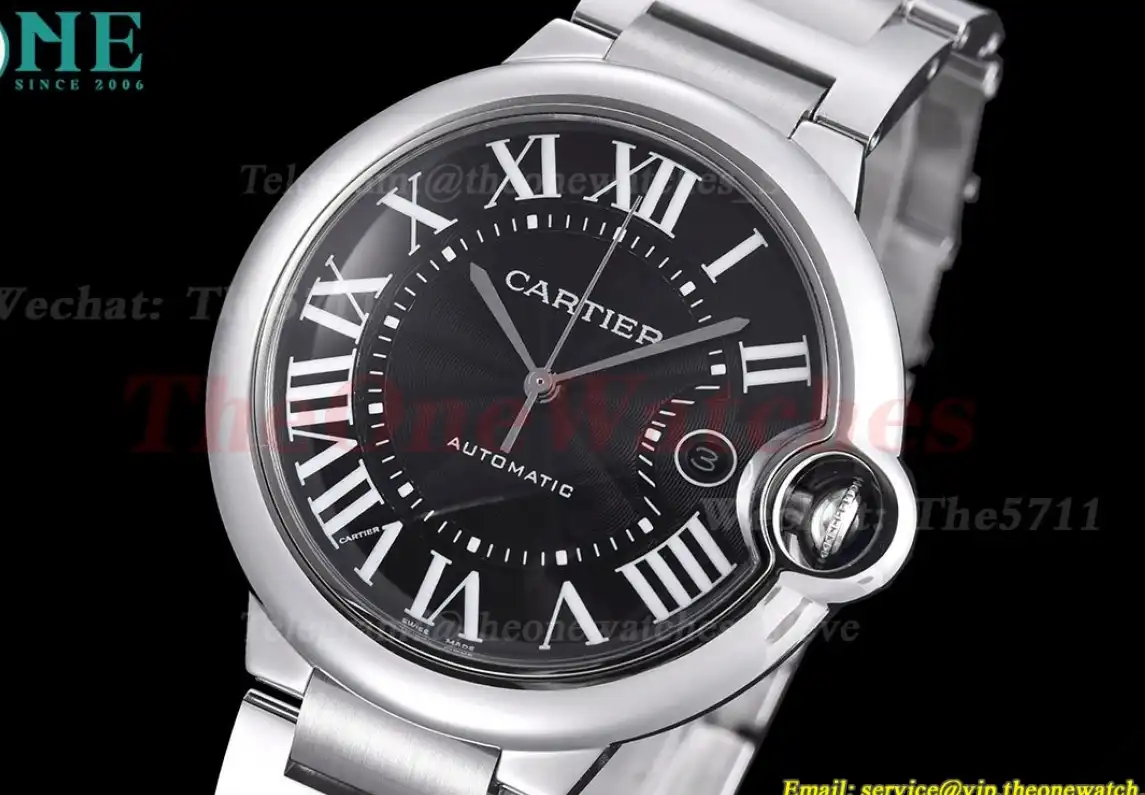 Ballon Bleu De Cartier 42mm SS SS Black Dial GDF MY8215