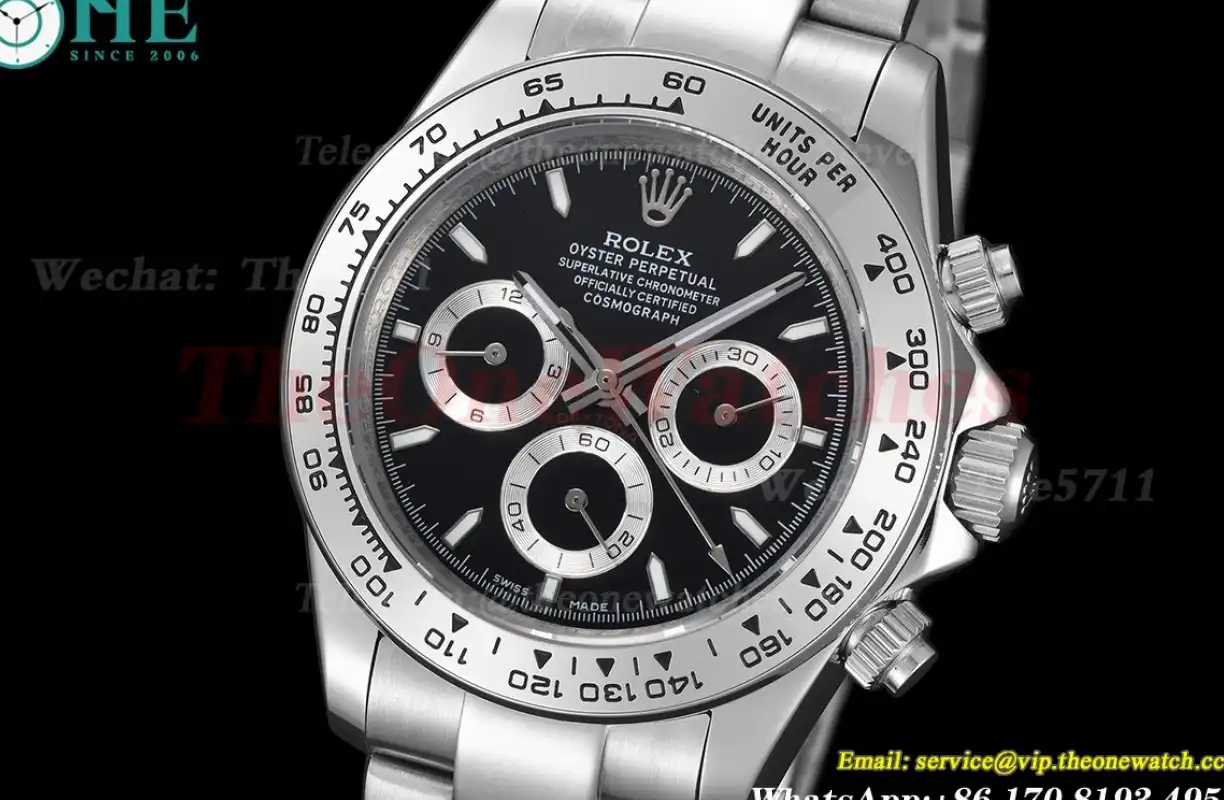 Daytona 40mm SS SS Black Dial GDF A3836