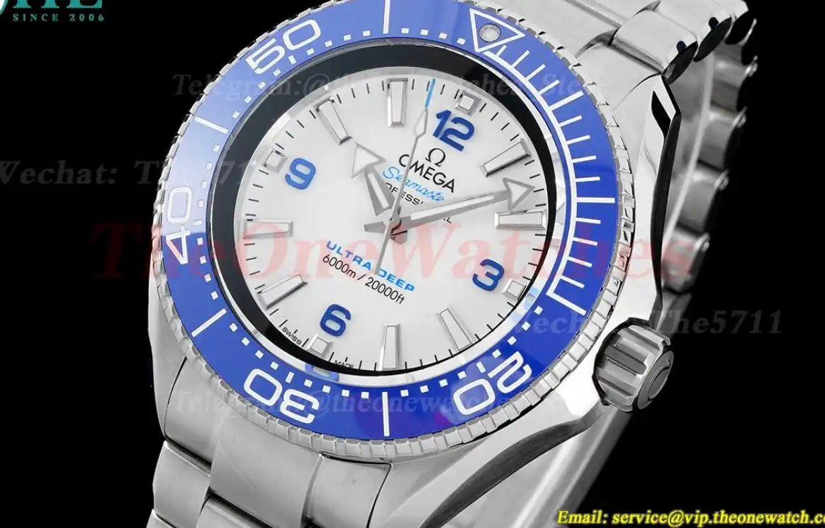 Planet Ocean Ultra Deep 45.5mm SS SS White Dial TF A2824