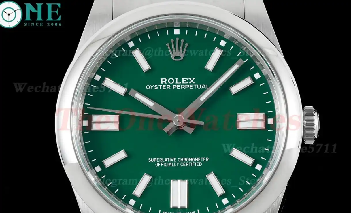 Oyster Perpetual 124300 41mm SS SS Green Dial VSF VS3230