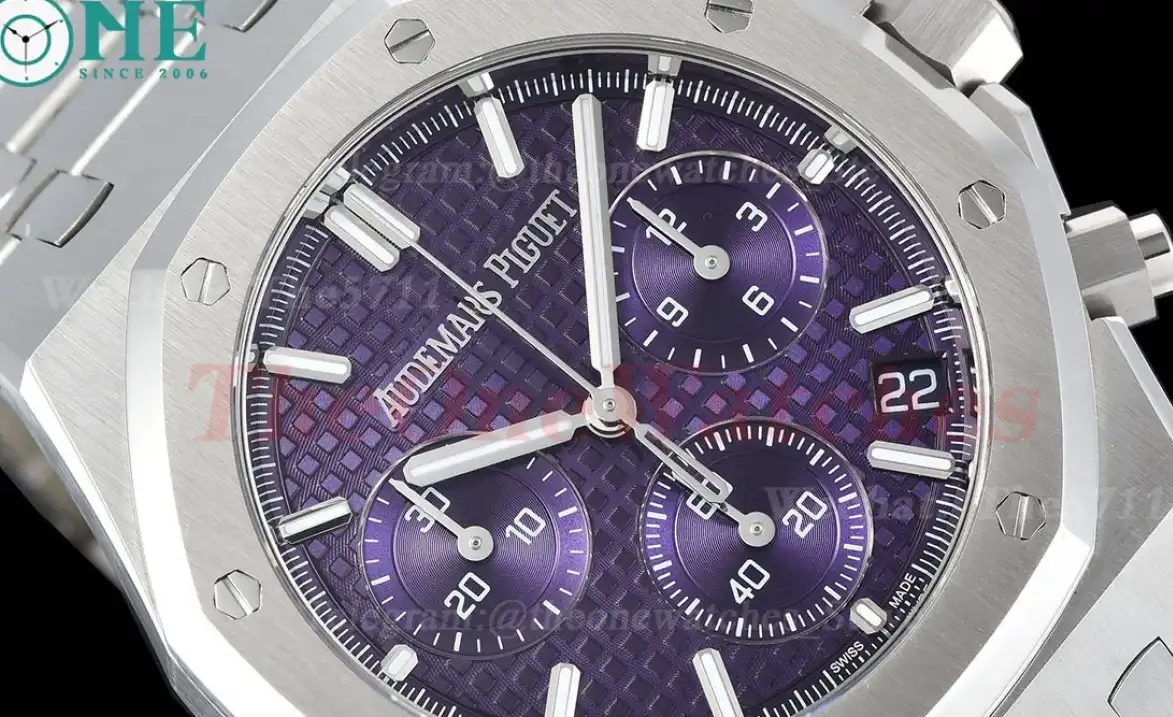 Royal Oak Chrono 26240ST 41mm SS SS Purple Dial APS SH4401 Super Clone