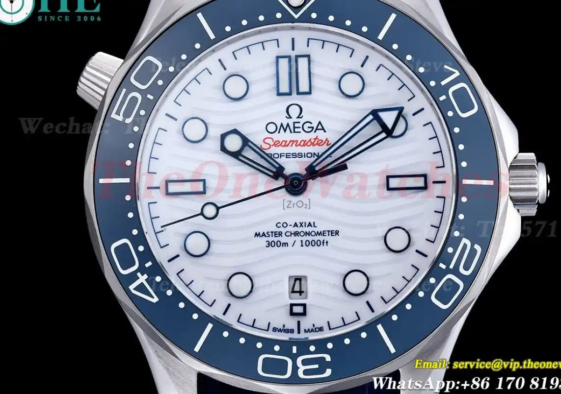 Seamaster 300m 42mm SS RU White Dial GDF MY8215