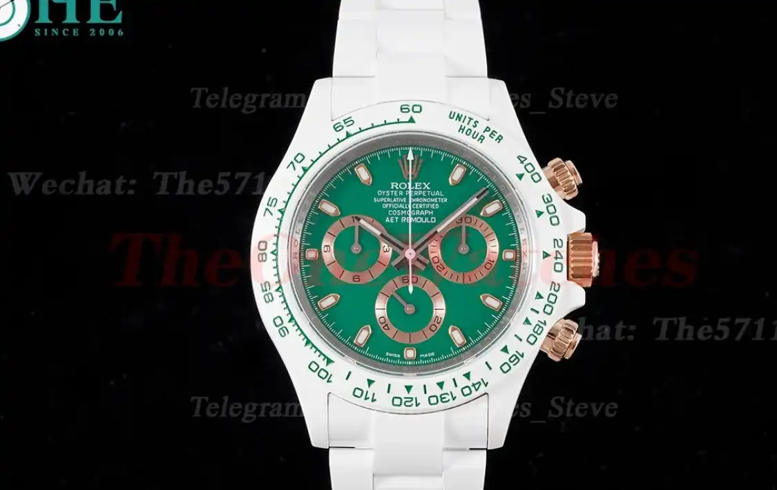 Daytona AET 40mm Cer Cer Green Dial ZF SH4130