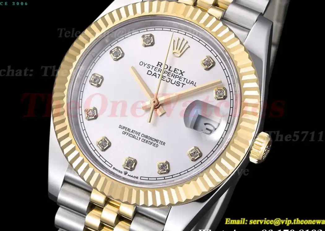 Datejust 126333 41MM YG SS Silver Dial EWEF A3235