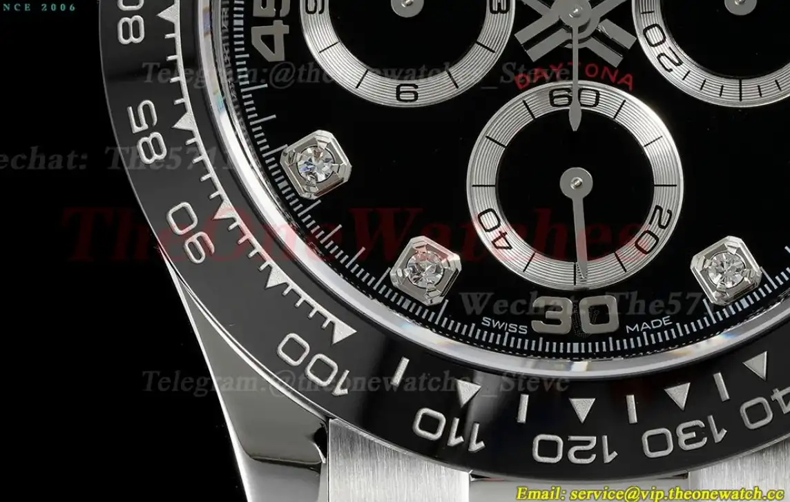 Daytona 116519 40mm SS RU Black Dia APS SH4130