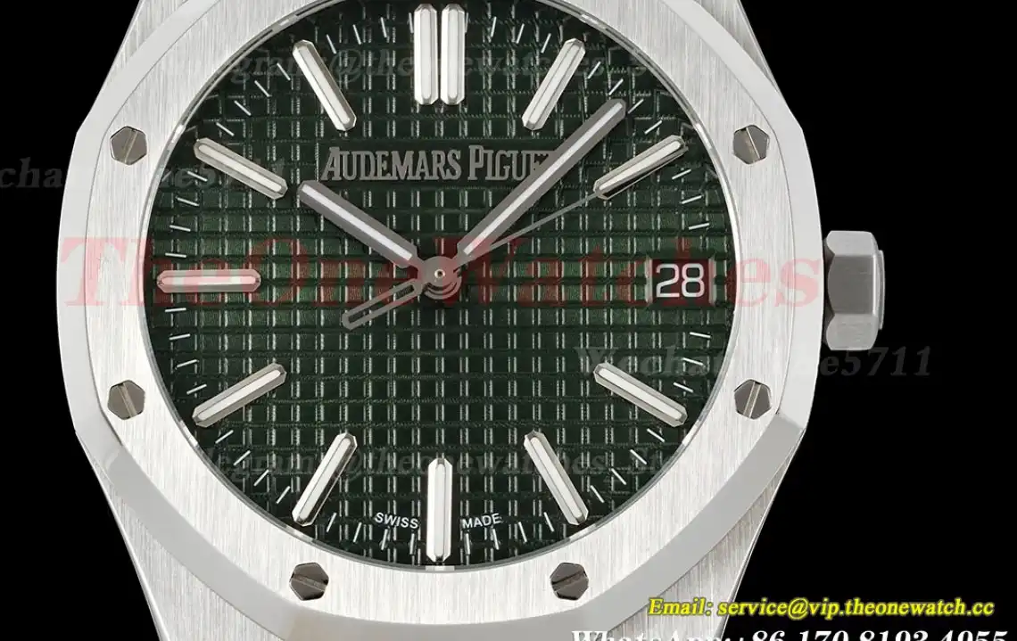 Royal Oak 41mm 15510 SS SS Green Stk IPF A4302 Super Clone