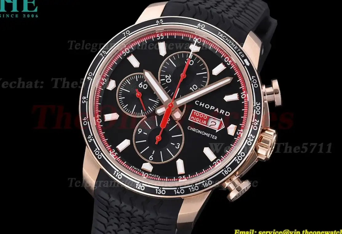 Mille Miglia Race 44mm RG RU Black Dial V7F A7750